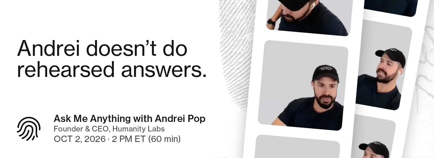 Ask Me Anything with Andrei Pop promo, part 1