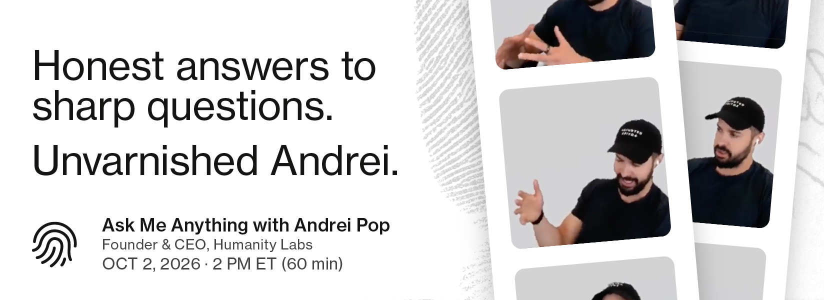 Ask Me Anything with Andrei Pop promo, part 2