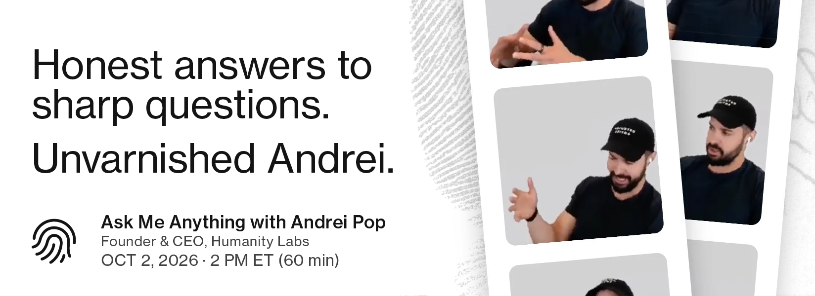 Ask Me Anything with Andrei Pop promo, part 2